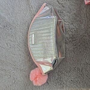 Benefit makeup bag- silver